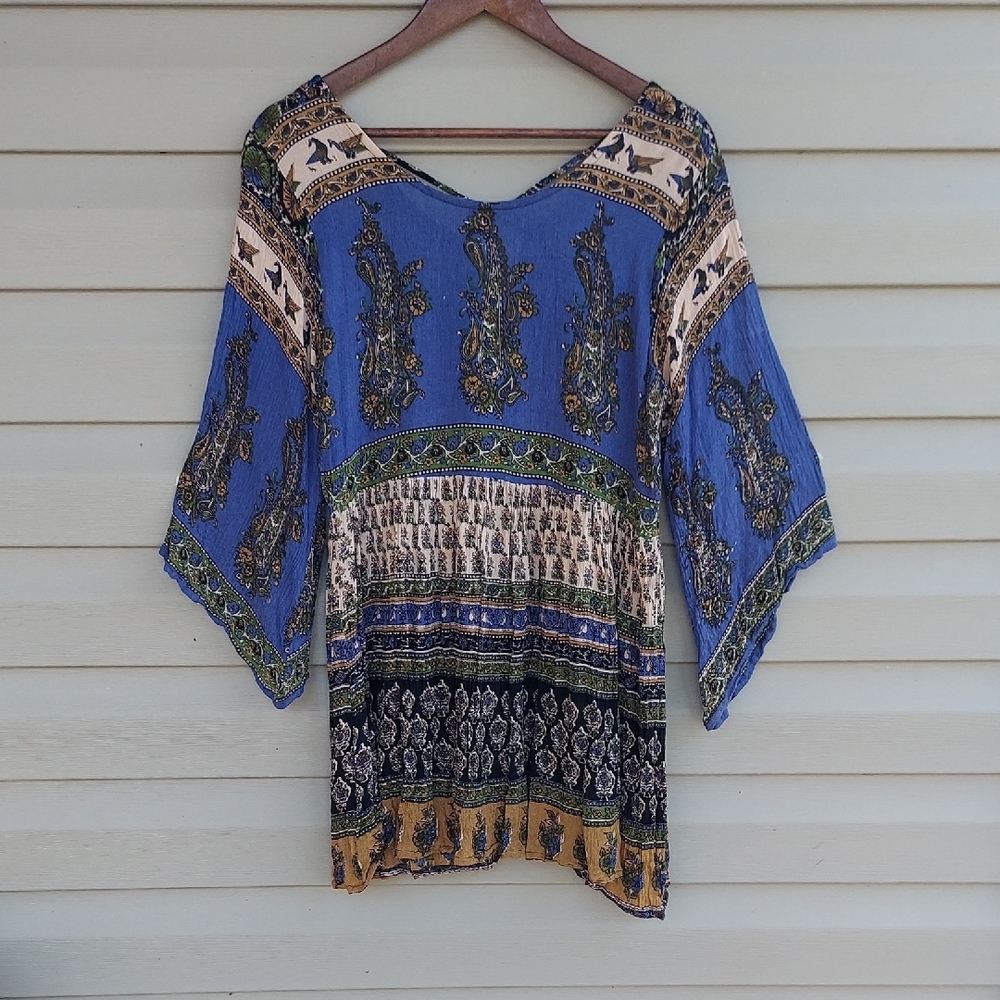 Gypsy Rose Made From The Earth Wear In Peace Mini Dress/Tunic